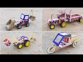 4 Amazing Diy Toy You Can Do At Home JCB Tractor Trolley Rickshaw