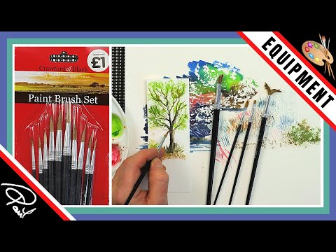 WATERCOLOR BRUSHES - How to Make 5 Really Cheap Detail Brushes