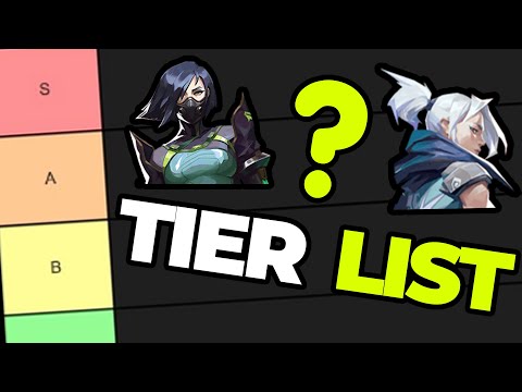 New Ranked Agent Tier List in Valorant