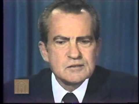 Nixon: "I shall resign the presidency"