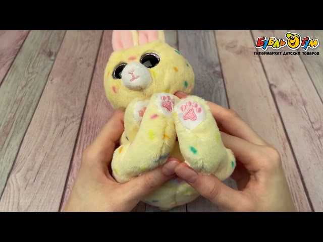 Игрушка мягкая кролик желтый Меринга - видео