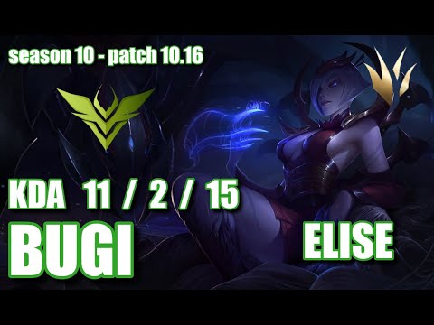 【韓国サーバー/C1/Rascal,Ruler】V3 Bugi エリス(Elise) VS DWG Canyon リーシン(Leesin) JG - Patch10.16 KR Ranked【LoL】