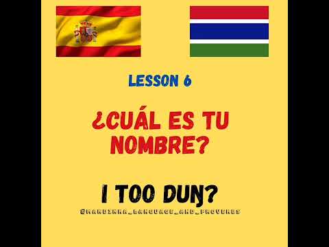 Mandinka Spanish lessons