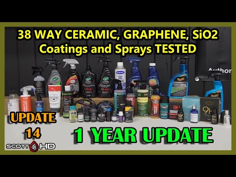38 WAY CERAMIC COATINGS  Longevity Test - $9 to $1500 coatings & sealants - UPDATE 14 - 1 YEAR