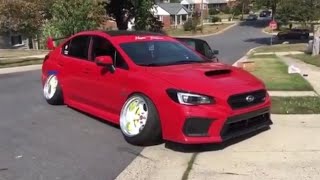 Cambered Subaru STI Takes on Challenging Driveway