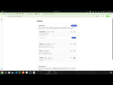 Video walkthrough — connecting MiniClosedAI to Interdata Lab