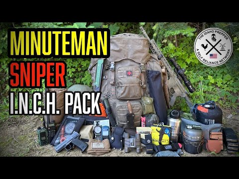 MINUTEMAN SNIPER BUGOUT BAG / I.N.C.H PACK - GET YOUR BUGOUT BAGS READY! SURVIVAL GEAR 2025