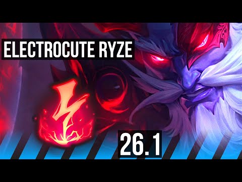 RYZE vs YONE (MID) | Electrocute, 58K damage | NA Master | 26.1
