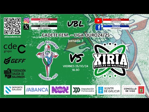 CF LIGA OURO J3 - ANUBIA LAVADORES VIGO - GRUPO LEMACO XIRIA A