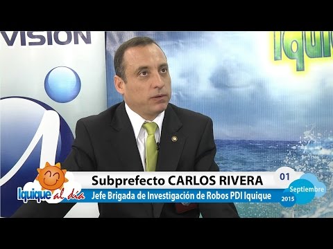 Iquique al Día 2015.09.01_1 Subprefecto CARLOS RIVERA Jefe BIRO PDI Iquique
