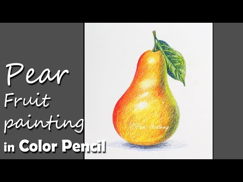 Mountains and Pine Tress Watercolor Pencil Landscape Drawing | steps to follow