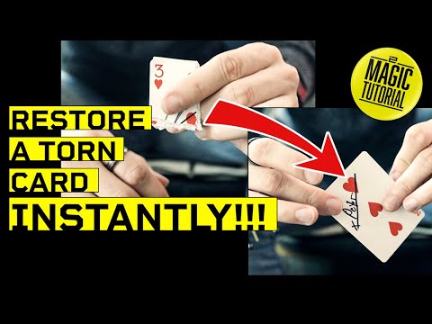 How to Restore a Torn Card in Less Than 1 Second - Tutorial