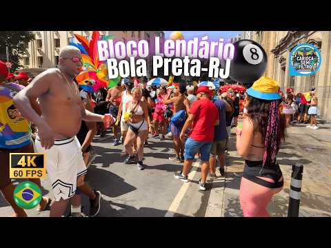 Bola Preta no Centro do RJ 🔥 O Bloco Mais Insano do Carnaval | Andando pelos blocos do Centro do Rio