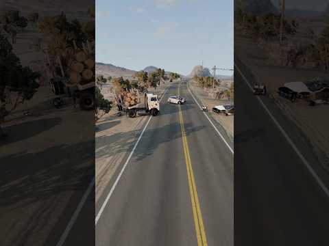 Realistic Highway Car Crashes #49