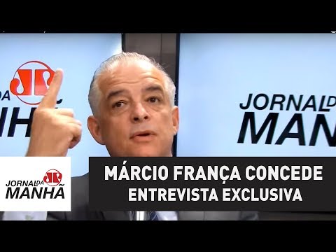 Governador de SP, Márcio França concede entrevista exclusiva ao Jornal da Manhã