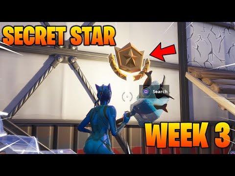 FORTNITE WEEK 3 SECRET BATTLE STAR LOCATION SEASON 7 (HIDDEN BATTLE STAR)