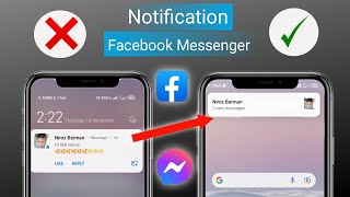 How to hide Facebook Messenger Message Preview notification | Fb messenger notification off