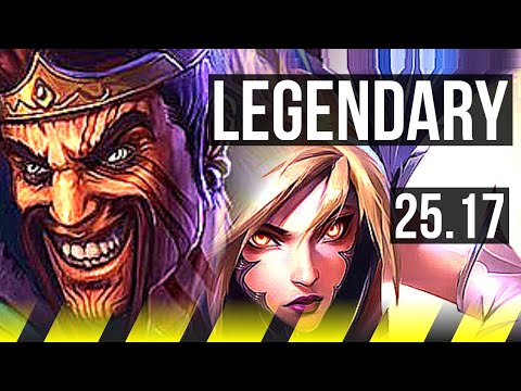DRAVEN & Thresh vs KAI'SA & Swain (ADC) | 8/1/6, Legendary | KR Master | 25.17