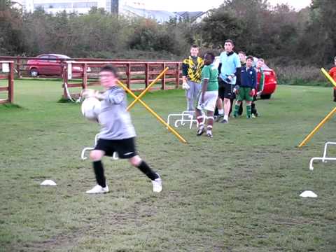 Swords Celtic goalkeeper coaching   with Brendan Clarke from Sporting Fingal  6th Oct 2010