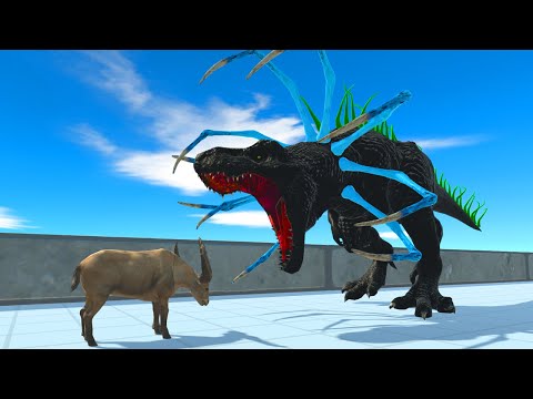 Black T-Rex Death Run - Animal Revolt Battle Simulator