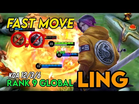 Ling Fast Hand Move😱Rip Enemies!!Top Global Ling 9 |MLBB #4