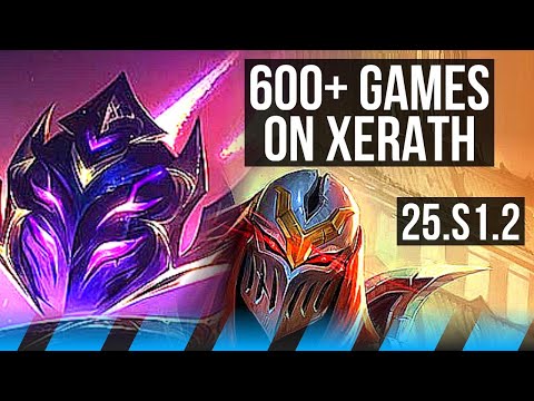 XERATH vs ZED (MID) | 600+ games | KR Master | 25.S1.2