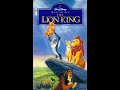 Opening To The Lion King VHS 1995 Version 2