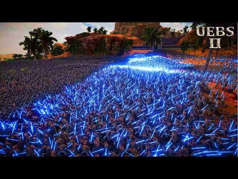 Fierce Combat: Jedi Knights vs Samurais | Ultimate Epic Battle Simulator 2 | UEBS 2