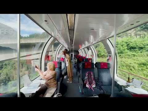 Switzerlands's Most Scenic Train Ride: Gotthard Panorama Express