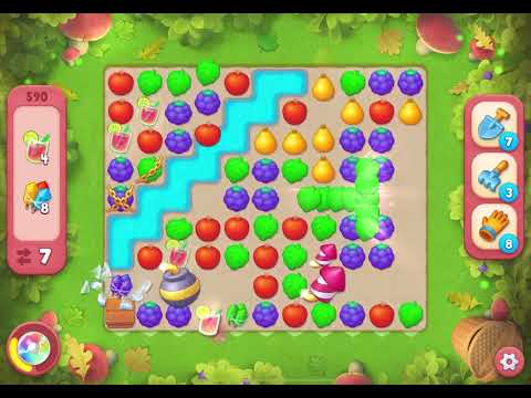 Gardenscapes Level 590 Hard NO BOOSTERS