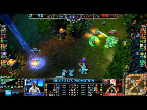 SK Gaming vs SUPA HOT CREW XD | Game 5 / Bo5 | 2014 EU LCS Spring Promotion Season 4 | SK vs SHC G5