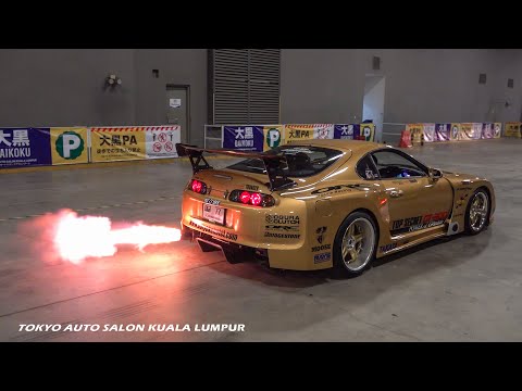 Cars Rolling Out from Tokyo Auto Salon KL 2025! TOP SECRET Supra Flames, JDMs , Revs & Accelerations