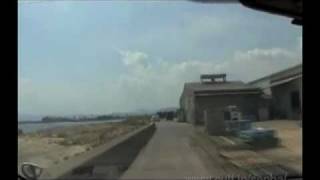 preview picture of video '[V0380] 淡路２：運航休止の泉佐野航路の津名港FTを通過し埋立地地帯へ'