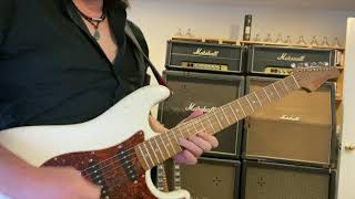Eddie Van Halen tribute. One foot out the door.