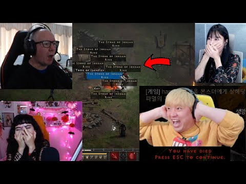 D2R CLIPS #10 - HC deaths (HE GOT ONESHOT!), COW portal BAIT, STREAMER exclusive DROPS & SOJ DUPE???