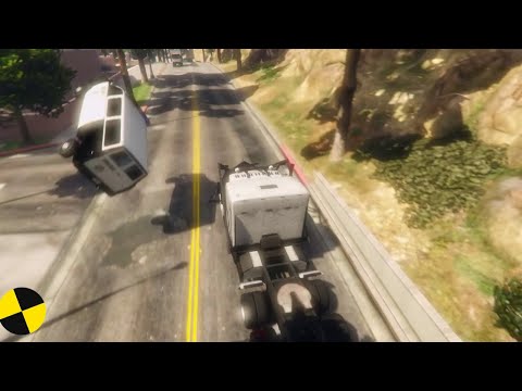 GTA 5 Phantom Wedge Truck Crashes Ep.24 Impact Compilation - Destruction | Crashstation