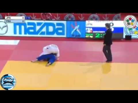 Judo Grand Slam Paris 2014 -57kg YAMAMOTO Anzu (JPN) - BRUNET Morgane (FRA)