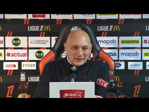 Olivier Pantaloni's reaction after FC Lorient - Angers SCO (2-0) 25-26