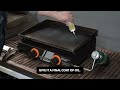 How to season || Grill Turismo 2 Burner Griddle