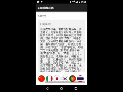 Demo App for Localization Libr Video