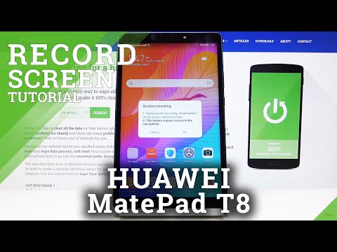 How to Enable Screen Recorder in Huawei MatePad T8 - Record Your Screen