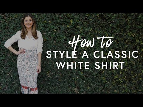 How To Style A Classic White Shirt | The Zoe Report by Rachel Zoe