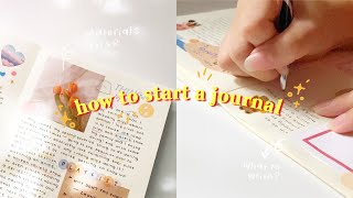🎏 how to start a journal | materials I use, tips & advice, what to write, etc.