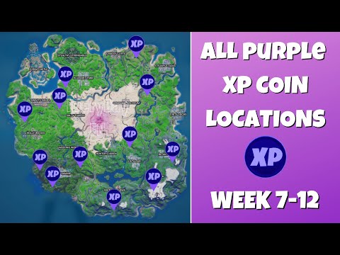 All Purple XP Coins Locations in Fortnite Season 5 Chapter 2! (Week 7-12)