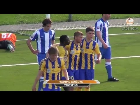 17.05.14 VADIM YANCHUK scores goal vs FK DaugavaR_(video sportacentrs.com)