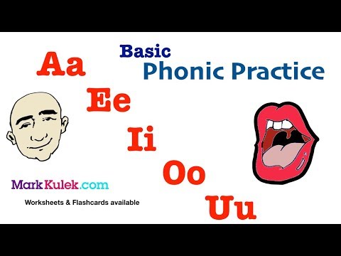 Basic Phonic Vowels Sounds, Aa Ee Ii Oo Uu - English Pronunciation Practice | Mark Kulek - ESL