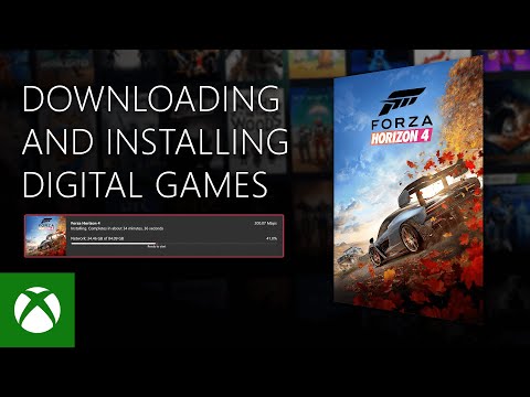 Part of a video titled Download and Install digital games on Xbox Series S - YouTube