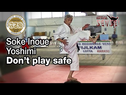 Soke Inoue Yoshimi - Don't play safe, focus on speed - Seminar Italy 2013