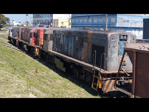 TREM DA VL! COM VAGÕES CARREGADOS PASSANDO NA CIDADE DE SANTALUZ-BAHIA