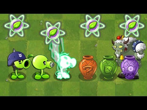 VASEBREAKER ENDLESS: LEVEL 382-383 - Team Pea Plants Power-Up! in Plants vs Zombies 2 (PVZ2 8.9.1)